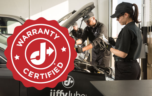 Jiffy Lube warranty certified