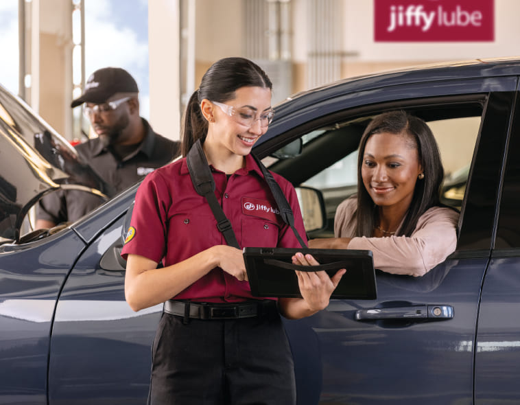 jiffy lube stay in car service available banner